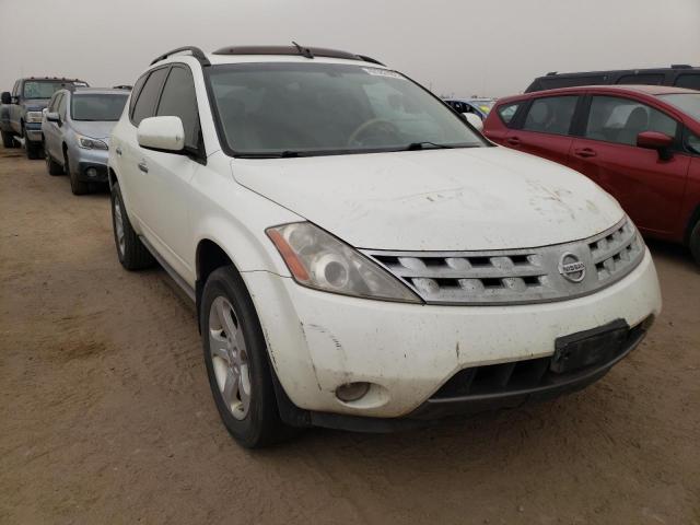 JN8AZ08W65W437464 - 2005 NISSAN MURANO SL WHITE photo 1