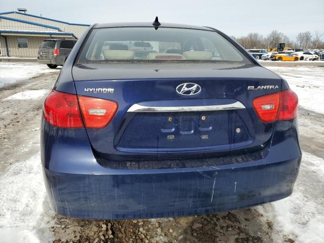 KMHDU4AD0AU082493 - 2010 HYUNDAI ELANTRA BL BLUE photo 6