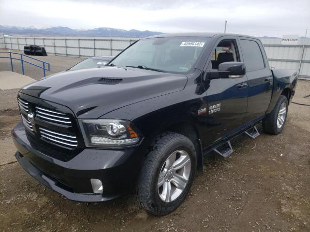 1C6RR7MTXDS555792 - 2013 RAM 1500 SPORT BLACK photo 2