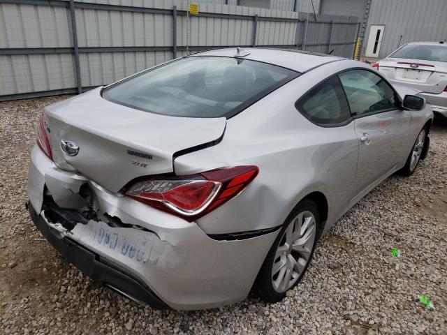 KMHHT6KD8DU105229 - 2013 HYUNDAI GENESIS SILVER photo 4