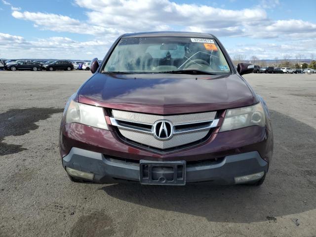 2HNYD28367H543841 - 2007 ACURA MDX TECHNO BURGUNDY photo 5