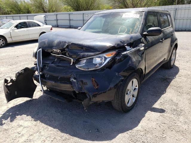 KNDJN2A21E7085916 - 2014 KIA SOUL BLACK photo 2