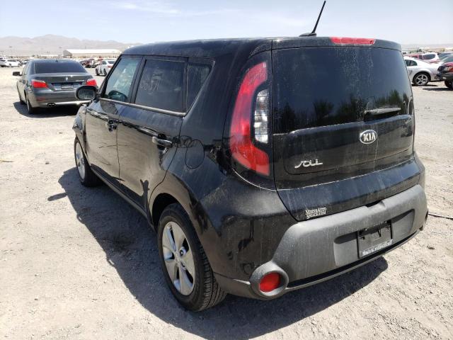 KNDJN2A21E7085916 - 2014 KIA SOUL BLACK photo 3