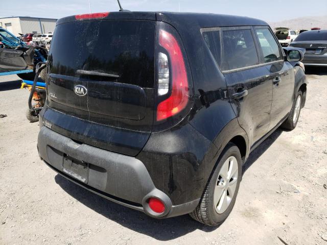 KNDJN2A21E7085916 - 2014 KIA SOUL BLACK photo 4