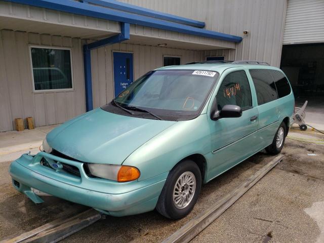 2FMDA5147WBB26601 - 1998 FORD WINDSTAR W TURQUOISE photo 2