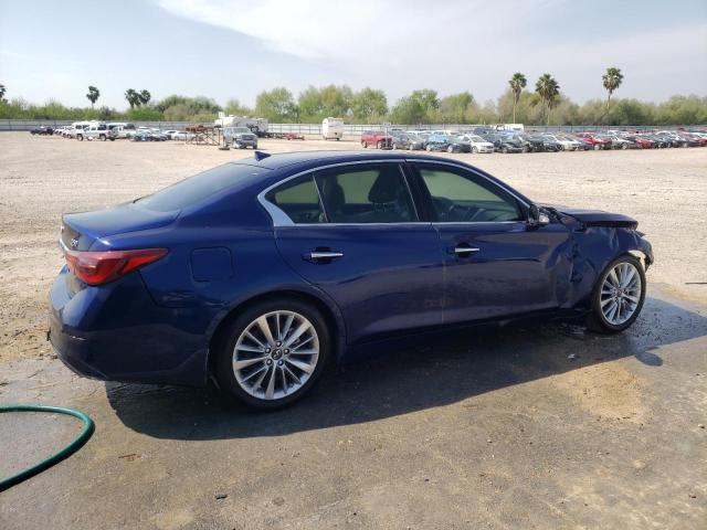 JN1EV7BP9MM706380 - 2021 INFINITI Q50 LUXE BLUE photo 3