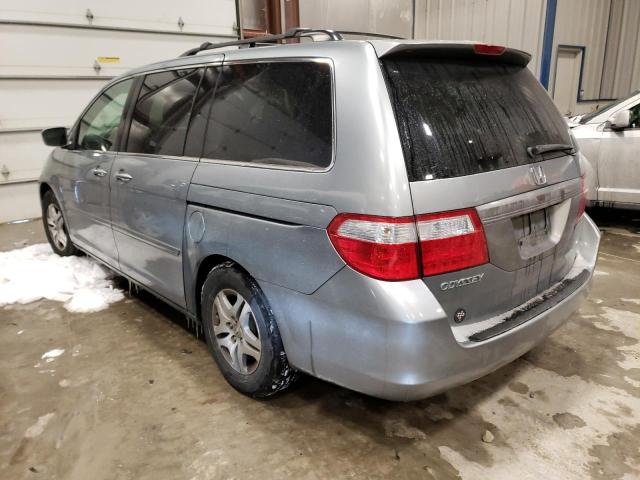 5FNRL38707B024862 - 2007 HONDA ODYSSEY EX SILVER photo 2