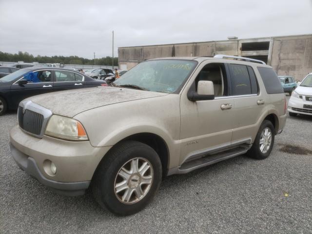 5LMEU88H74ZJ27888 - 2004 LINCOLN AVIATOR 金色 照片 2