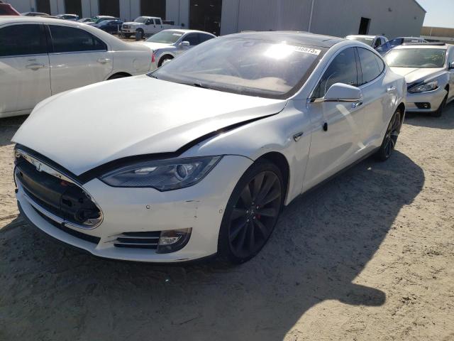 5YJSA1H12EFP28615 - 2014 TESLA MODEL S Սպիտակ լուսանկար 1