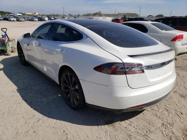 5YJSA1H12EFP28615 - 2014 TESLA MODEL S Սպիտակ լուսանկար 2