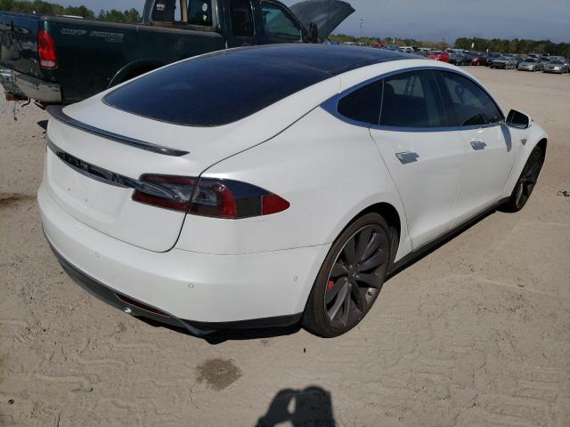 5YJSA1H12EFP28615 - 2014 TESLA MODEL S Սպիտակ լուսանկար 3