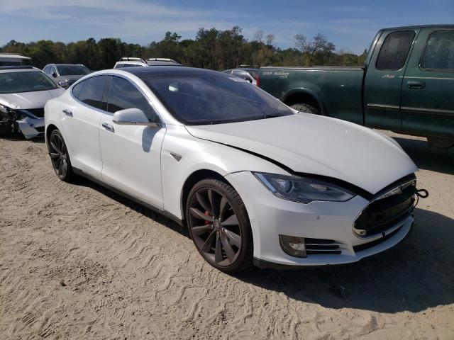 5YJSA1H12EFP28615 - 2014 TESLA MODEL S Սպիտակ լուսանկար 4