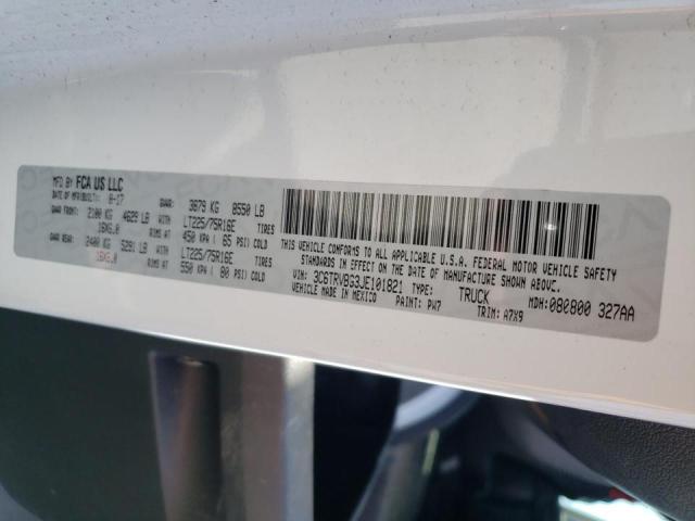 3C6TRVBG3JE101821 - 2018 RAM PROMASTER 白色 照片 10