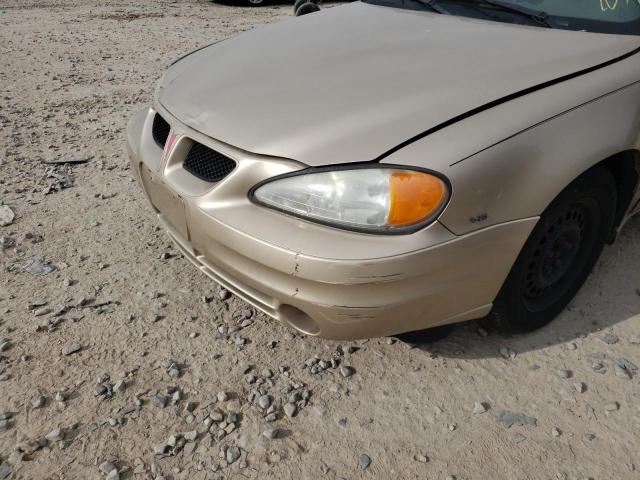 1G2NE52E15M139636 - 2005 PONTIAC GRAND AM S GOLD photo 9