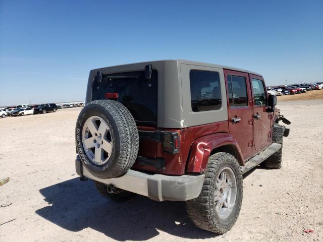 1J4GA59109L769687 - 2009 JEEP WRANGLER U BURGUNDY photo 3