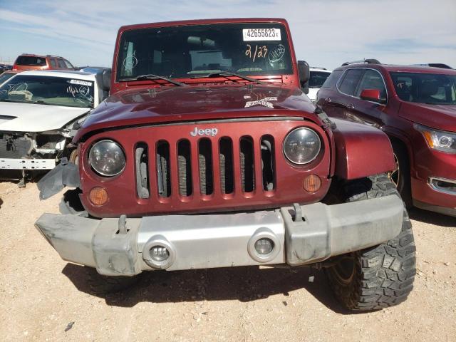 1J4GA59109L769687 - 2009 JEEP WRANGLER U BURGUNDY photo 5