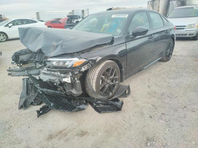 2HGFE2F56NH500517 - 2022 HONDA CIVIC SPOR BLACK photo 2