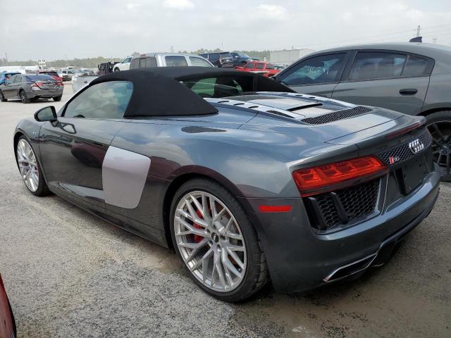 WUAVACFX0H7905028 - 2017 AUDI R8 SPYDER GRAY photo 2