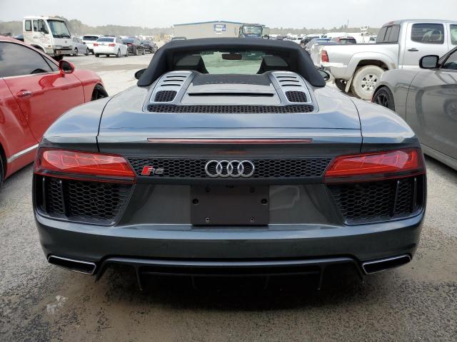 WUAVACFX0H7905028 - 2017 AUDI R8 SPYDER GRAY photo 6