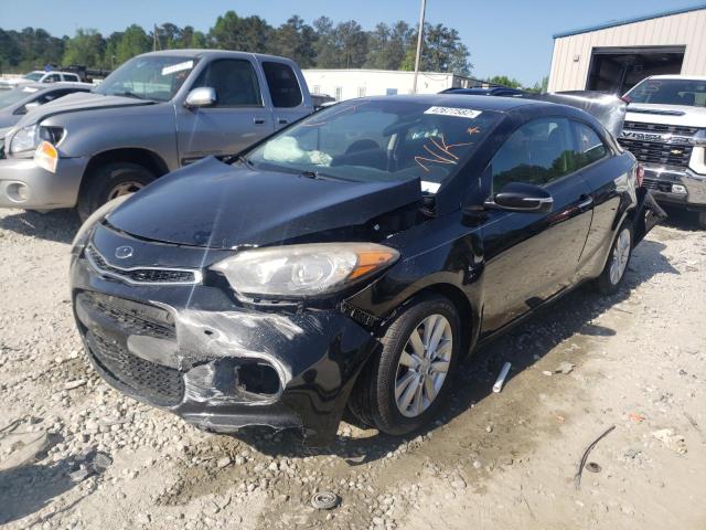 KNAFX6A80E5224387 - 2014 KIA FORTE EX BLACK photo 2