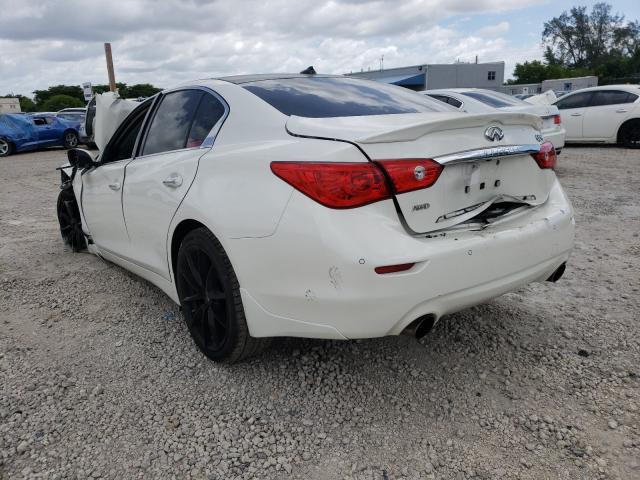 JN1EV7AR7GM343231 - 2016 INFINITI Q50 PREMIU WHITE photo 3