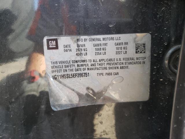 1G11H5SL5EF286751 - 2014 CHEVROLET MALIBU LTZ ნაცრისფერი ფოტო 10