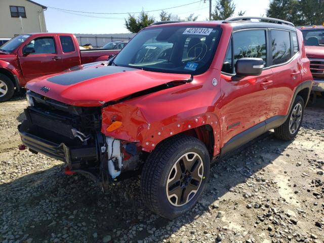 ZACCJBCT0FP****** - 2015 JEEP RENEGADE T RED photo 2