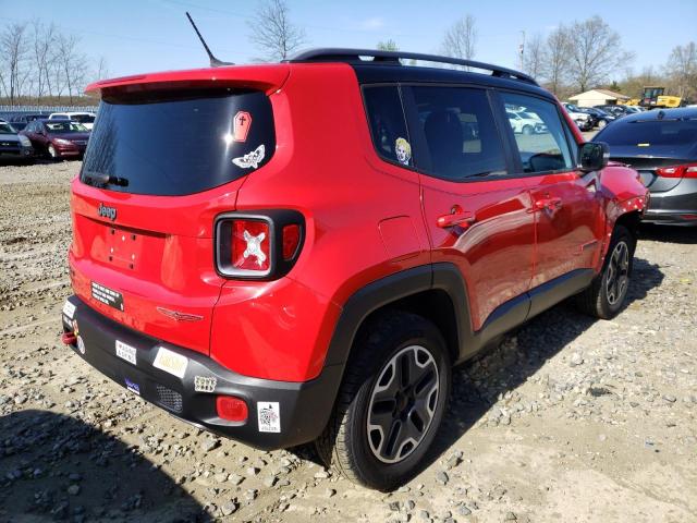 ZACCJBCT0FP****** - 2015 JEEP RENEGADE T RED photo 4