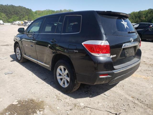 5TDZA3EH7DS041426 - 2013 TOYOTA HIGHLANDER BLACK photo 3