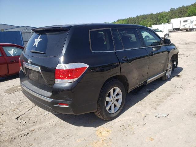 5TDZA3EH7DS041426 - 2013 TOYOTA HIGHLANDER BLACK photo 4