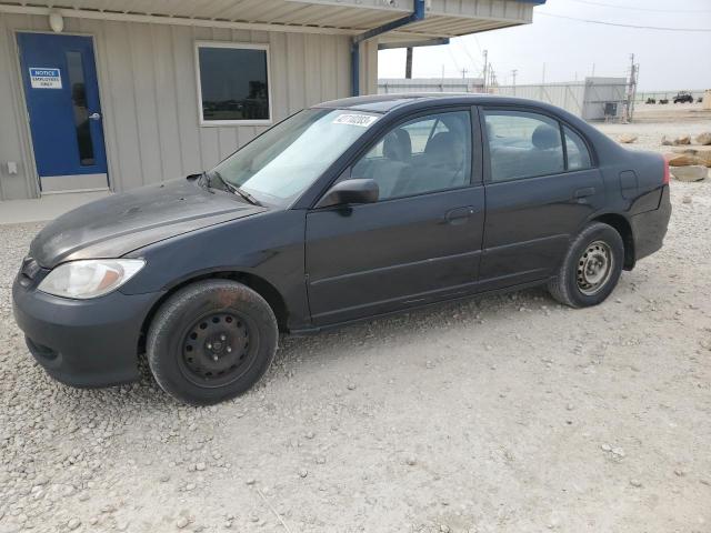 1HGES16355L020999 - 2005 HONDA CIVIC DX V CHARCOAL photo 1