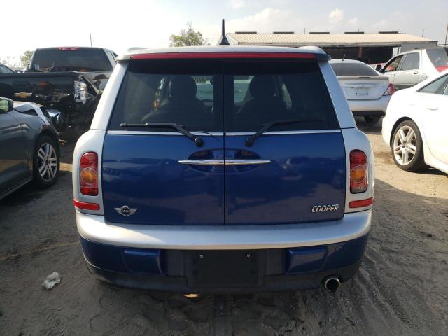 WMWML33538TN66503 - 2008 MINI COOPER CLU BLUE photo 6