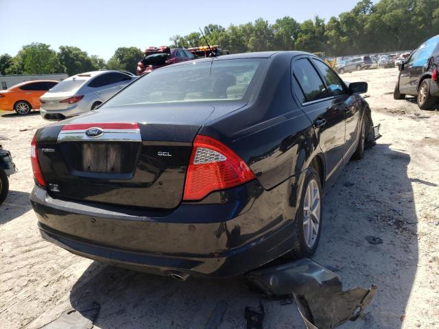 3FAHP0JG0AR338757 - 2010 FORD FUSION SEL BLACK photo 4