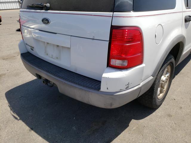 1FMZU63K63ZB19050 - 2003 FORD EXPLORER X WHITE photo 9