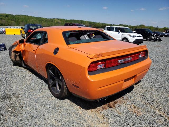 2C3CDYBT4EH205481 - 2014 DODGE CHALLENGER ORANGE photo 3