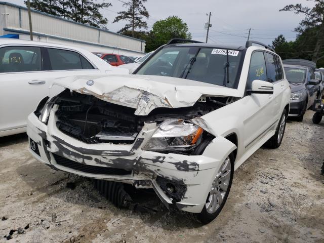 WDCGG8HB0CF935531 - 2012 MERCEDES-BENZ GLK 350 4M WHITE photo 2