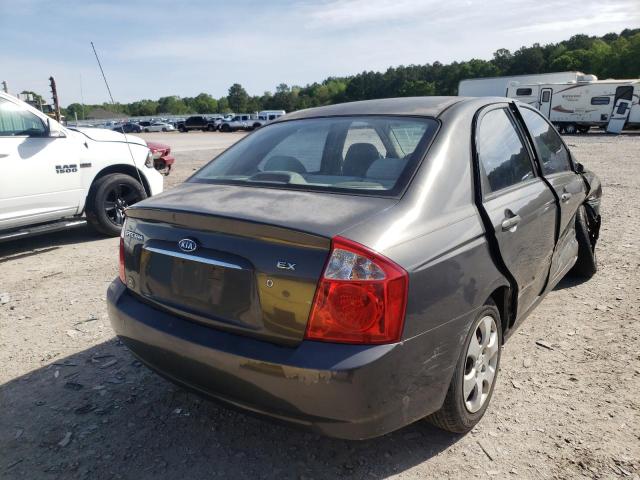 KNAFE121665304532 - 2006 KIA SPECTRA LX GRAY photo 4