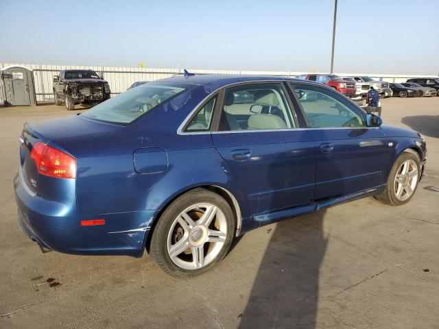 WAUDF78EX8A110744 - 2008 AUDI A4 2.0T QU BLUE photo 3