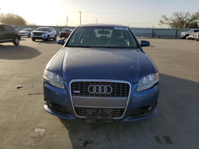 WAUDF78EX8A110744 - 2008 AUDI A4 2.0T QU BLUE photo 5