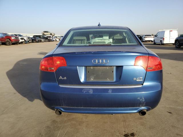 WAUDF78EX8A110744 - 2008 AUDI A4 2.0T QU BLUE photo 6