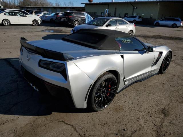 1G1YU3D60G5601714 - 2016 CHEVROLET CORVETTE Z SILVER photo 3