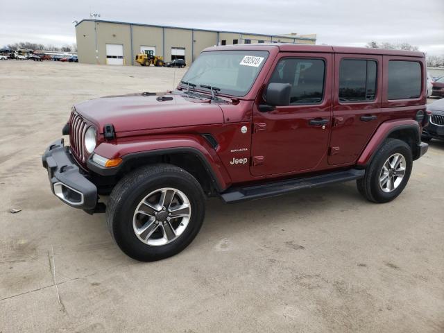 1C4HJXEN3MW706167 - 2021 JEEP WRANGLER U BURGUNDY photo 1