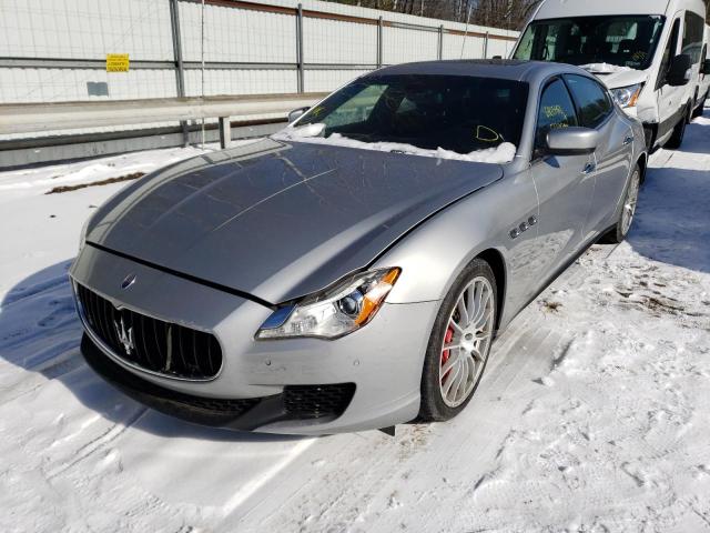 ZAM56RRAXF1154055 - 2015 MASERATI QUATTROPOR SILVER photo 1