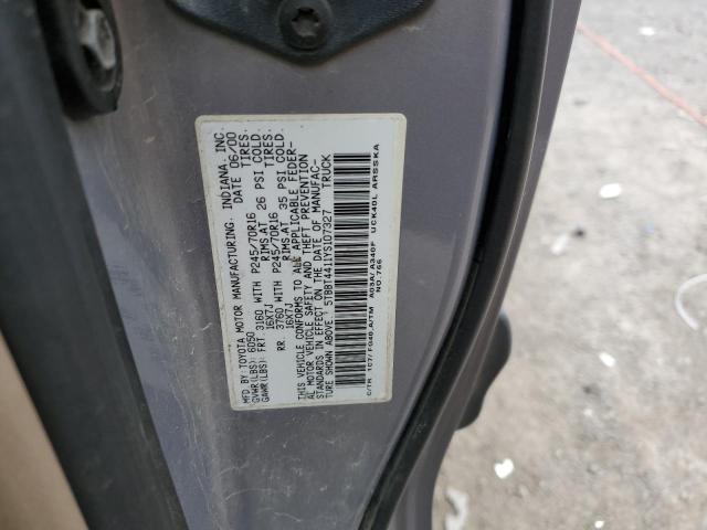 5TBBT4411YS107327 - 2000 TOYOTA TUNDRA ACC Bleu photo 12