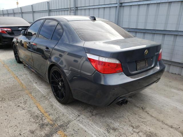 WBANW53518CT49667 - 2008 BMW 550 I GRAY photo 3