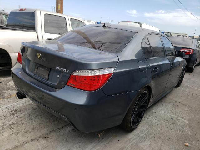 WBANW53518CT49667 - 2008 BMW 550 I GRAY photo 4