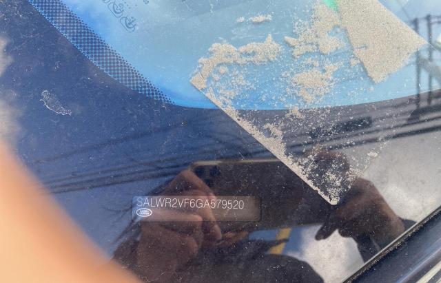 SALWR2VF6GA579520 - 2016 LAND ROVER RANGE ROVE WHITE photo 10