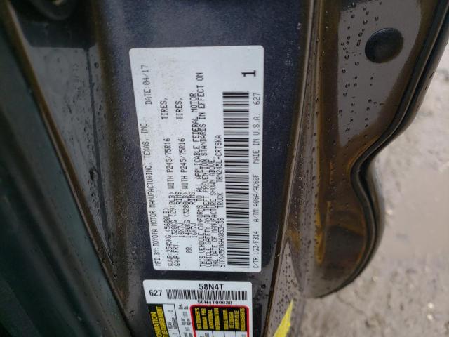 5TFSX5EN6HX053438 - 2017 TOYOTA TACOMA ACC ნაცრისფერი ფოტო 12