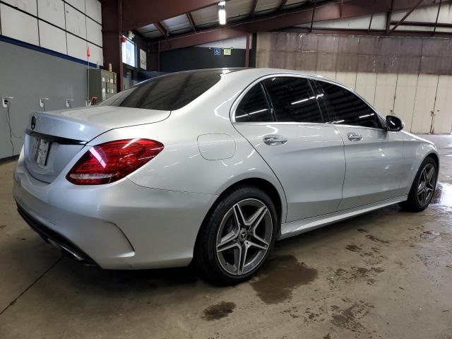 55SWF4KB6FU002908 - 2015 MERCEDES-BENZ C 300 4MAT SILVER photo 3