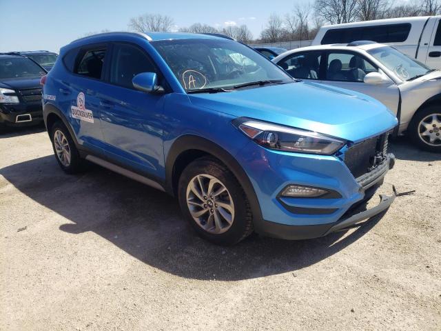 KM8J3CA49JU738724 - 2018 HYUNDAI TUCSON SEL BLUE photo 1